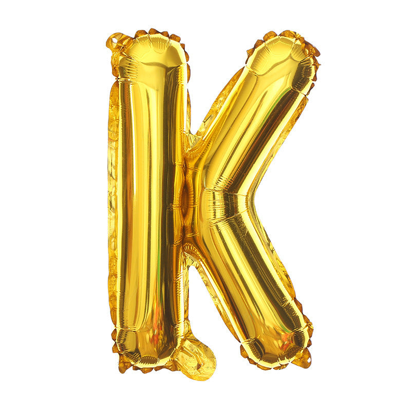 16 Inch English Alphabet Balloons Aluminum Balloons
