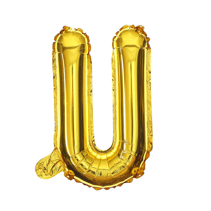 16 Inch English Alphabet Balloons Aluminum Balloons