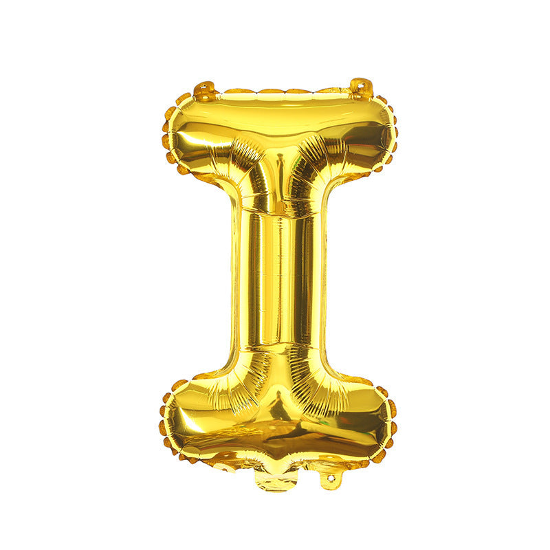 16 Inch English Alphabet Balloons Aluminum Balloons