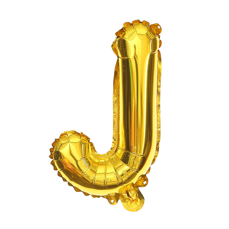 16 Inch English Alphabet Balloons Aluminum Balloons