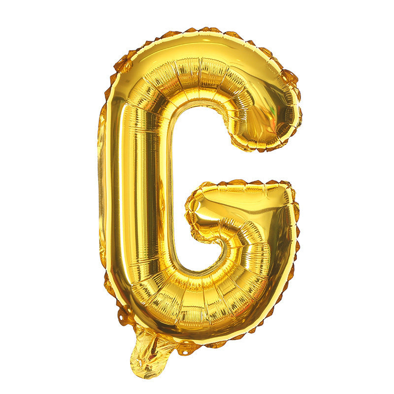 16 Inch English Alphabet Balloons Aluminum Balloons