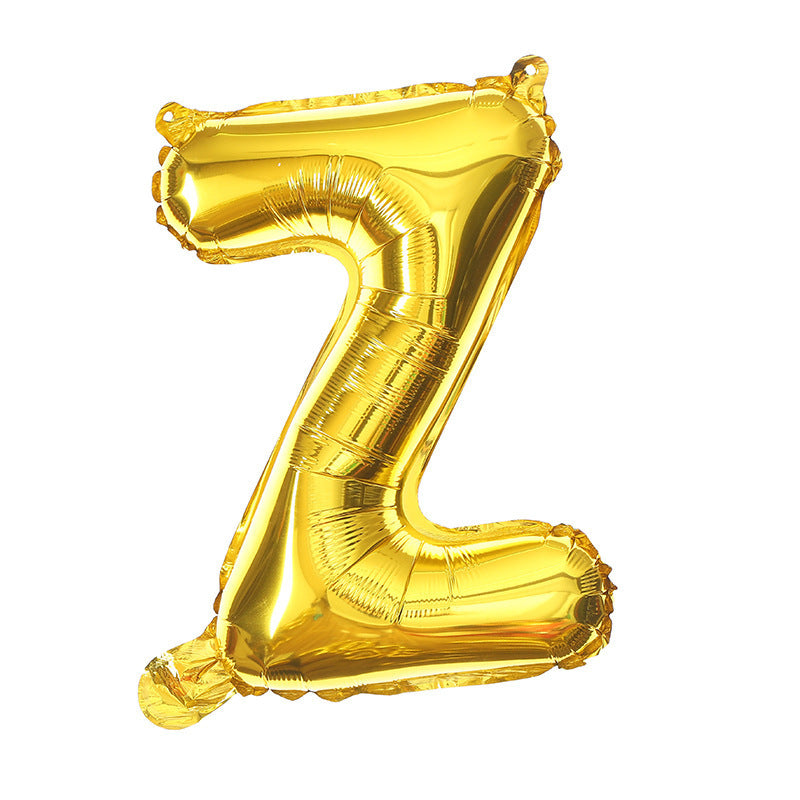 16 Inch English Alphabet Balloons Aluminum Balloons