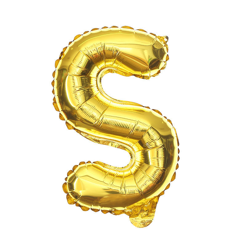 16 Inch English Alphabet Balloons Aluminum Balloons