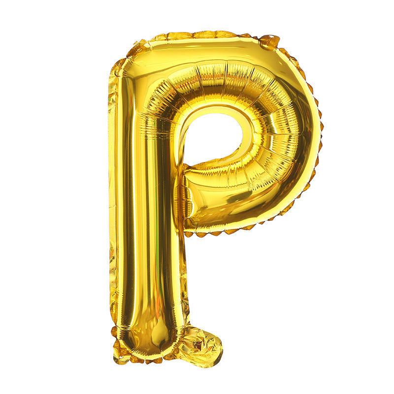 16 Inch English Alphabet Balloons Aluminum Balloons