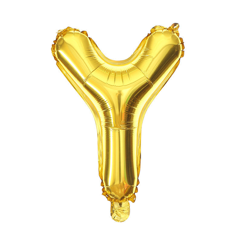 16 Inch English Alphabet Balloons Aluminum Balloons