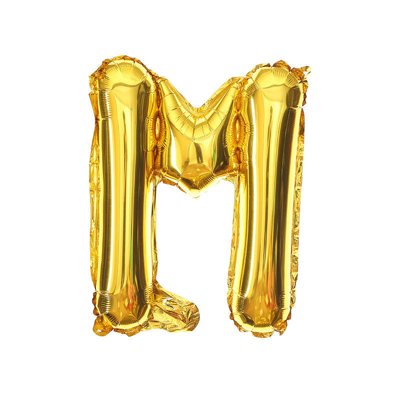 16 Inch English Alphabet Balloons Aluminum Balloons