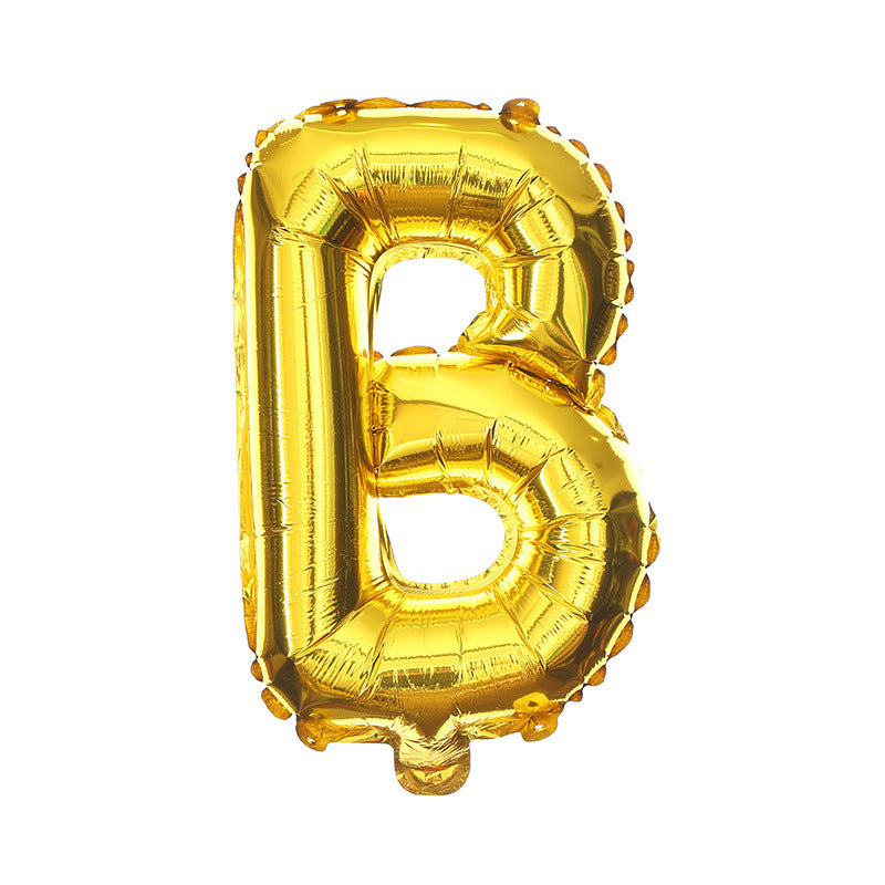 16 Inch English Alphabet Balloons Aluminum Balloons