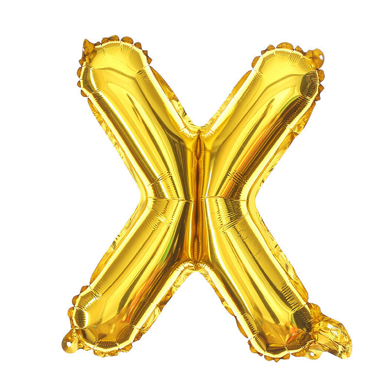 16 Inch English Alphabet Balloons Aluminum Balloons