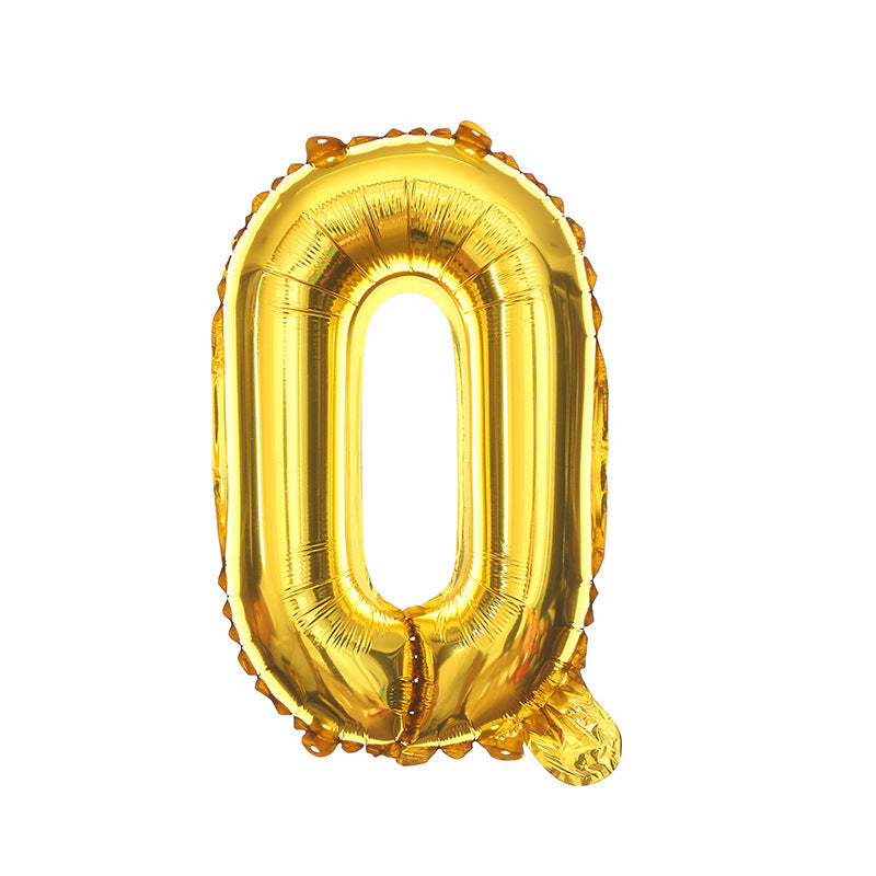16 Inch English Alphabet Balloons Aluminum Balloons