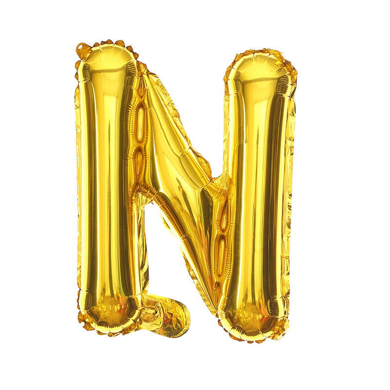 16 Inch English Alphabet Balloons Aluminum Balloons