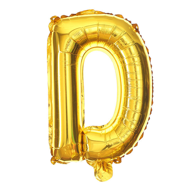 16 Inch English Alphabet Balloons Aluminum Balloons