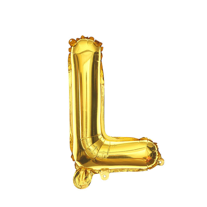 16 Inch English Alphabet Balloons Aluminum Balloons