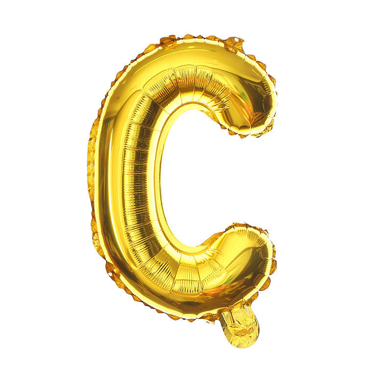16 Inch English Alphabet Balloons Aluminum Balloons