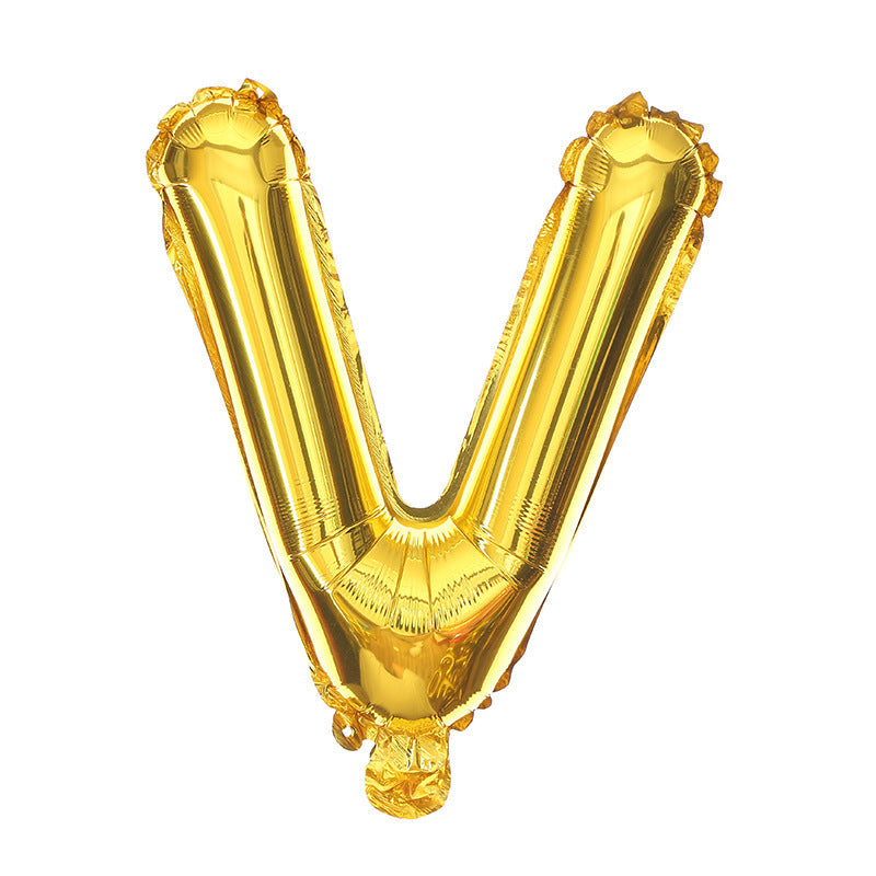 16 Inch English Alphabet Balloons Aluminum Balloons