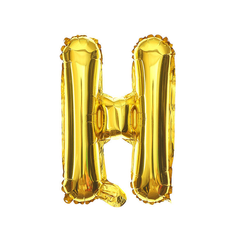 16 Inch English Alphabet Balloons Aluminum Balloons