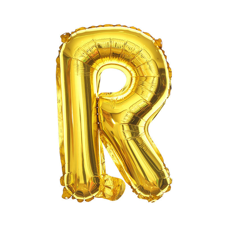 16 Inch English Alphabet Balloons Aluminum Balloons