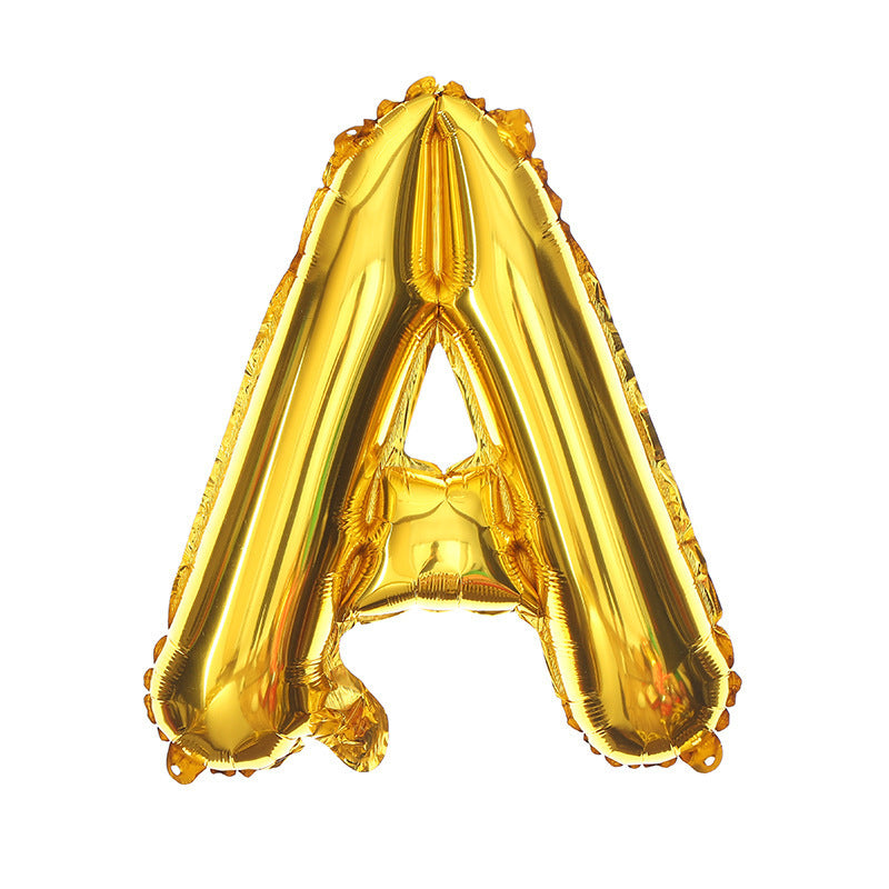 16 Inch English Alphabet Balloons Aluminum Balloons