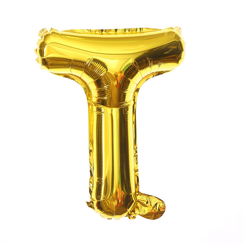 16 Inch English Alphabet Balloons Aluminum Balloons